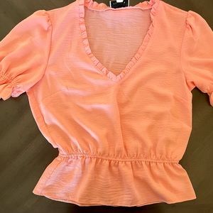 Topshop, Morgan Ruffle Peplum Top, 2